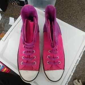 RARE Pink & Purple Hi-top Converse